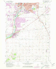 Aurora South Illinois Historical topographic map, 1:24000 scale, 7.5 X 7.5 Minute, Year 1954