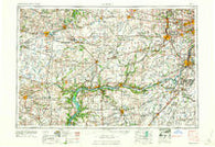 Aurora Illinois Historical topographic map, 1:250000 scale, 1 X 2 Degree, Year 1961