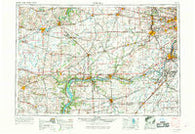 Aurora Illinois Historical topographic map, 1:250000 scale, 1 X 2 Degree, Year 1958