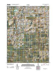 Aurora South Illinois Historical topographic map, 1:24000 scale, 7.5 X 7.5 Minute, Year 2012