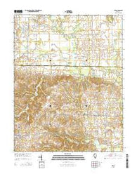 Ava Illinois Current topographic map, 1:24000 scale, 7.5 X 7.5 Minute, Year 2015
