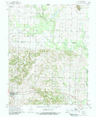 Ava Illinois Historical topographic map, 1:24000 scale, 7.5 X 7.5 Minute, Year 1968