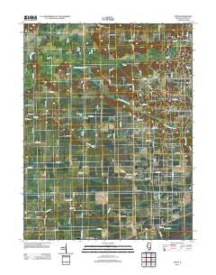 Avena Illinois Historical topographic map, 1:24000 scale, 7.5 X 7.5 Minute, Year 2012