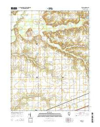Avena Illinois Current topographic map, 1:24000 scale, 7.5 X 7.5 Minute, Year 2015