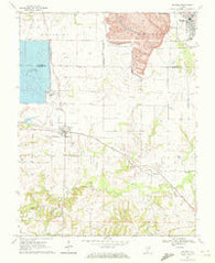 Baldwin Illinois Historical topographic map, 1:24000 scale, 7.5 X 7.5 Minute, Year 1970