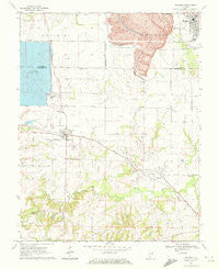 Baldwin Illinois Historical topographic map, 1:24000 scale, 7.5 X 7.5 Minute, Year 1970