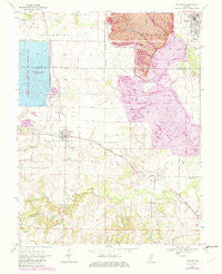 Baldwin Illinois Historical topographic map, 1:24000 scale, 7.5 X 7.5 Minute, Year 1970