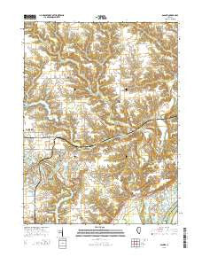 Banner Illinois Current topographic map, 1:24000 scale, 7.5 X 7.5 Minute, Year 2015