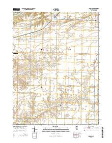 Bardolph Illinois Current topographic map, 1:24000 scale, 7.5 X 7.5 Minute, Year 2015
