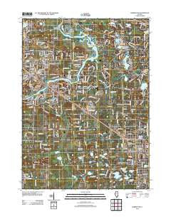 Barrington Illinois Historical topographic map, 1:24000 scale, 7.5 X 7.5 Minute, Year 2012