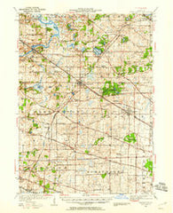 Barrington Illinois Historical topographic map, 1:62500 scale, 15 X 15 Minute, Year 1935