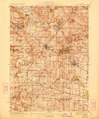Barrington Illinois Historical topographic map, 1:62500 scale, 15 X 15 Minute, Year 1923
