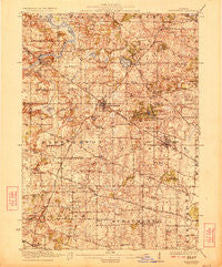 Barrington Illinois Historical topographic map, 1:62500 scale, 15 X 15 Minute, Year 1923