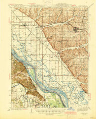 Barry Illinois Historical topographic map, 1:62500 scale, 15 X 15 Minute, Year 1944