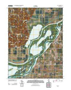 Bath Illinois Historical topographic map, 1:24000 scale, 7.5 X 7.5 Minute, Year 2012