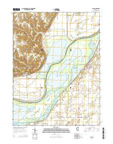 Bath Illinois Current topographic map, 1:24000 scale, 7.5 X 7.5 Minute, Year 2015