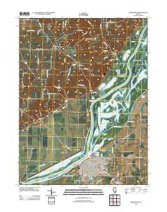 Beardstown Illinois Historical topographic map, 1:24000 scale, 7.5 X 7.5 Minute, Year 2012