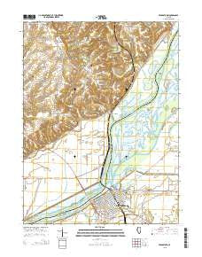 Beardstown Illinois Current topographic map, 1:24000 scale, 7.5 X 7.5 Minute, Year 2015