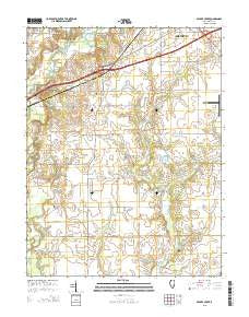 Beaver Creek Illinois Current topographic map, 1:24000 scale, 7.5 X 7.5 Minute, Year 2015