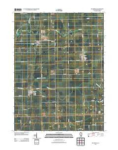 Beaverville Illinois Historical topographic map, 1:24000 scale, 7.5 X 7.5 Minute, Year 2012