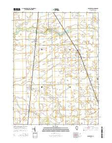 Beaverville Illinois Current topographic map, 1:24000 scale, 7.5 X 7.5 Minute, Year 2015