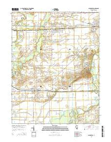 Beckemeyer Illinois Current topographic map, 1:24000 scale, 7.5 X 7.5 Minute, Year 2015