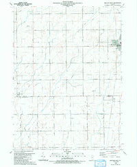 Beecher West Illinois Historical topographic map, 1:24000 scale, 7.5 X 7.5 Minute, Year 1990