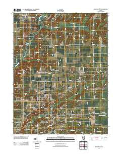 Beecher City Illinois Historical topographic map, 1:24000 scale, 7.5 X 7.5 Minute, Year 2012
