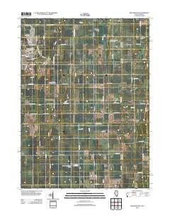 Beecher East Illinois Historical topographic map, 1:24000 scale, 7.5 X 7.5 Minute, Year 2012