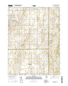 Beecher East Illinois Current topographic map, 1:24000 scale, 7.5 X 7.5 Minute, Year 2015