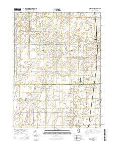 Beecher West Illinois Current topographic map, 1:24000 scale, 7.5 X 7.5 Minute, Year 2015