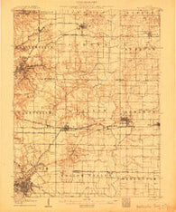 Belleville Illinois Historical topographic map, 1:62500 scale, 15 X 15 Minute, Year 1907
