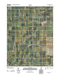 Bellflower Illinois Historical topographic map, 1:24000 scale, 7.5 X 7.5 Minute, Year 2012
