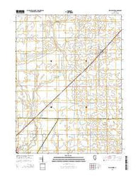 Bellflower Illinois Current topographic map, 1:24000 scale, 7.5 X 7.5 Minute, Year 2015