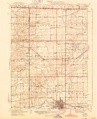 Belvidere Illinois Historical topographic map, 1:62500 scale, 15 X 15 Minute, Year 1944