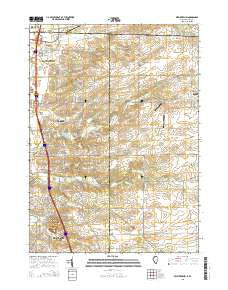 Belvidere NW Illinois Current topographic map, 1:24000 scale, 7.5 X 7.5 Minute, Year 2015