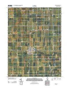 Bement Illinois Historical topographic map, 1:24000 scale, 7.5 X 7.5 Minute, Year 2012
