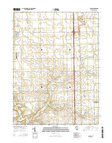 Benson Illinois Current topographic map, 1:24000 scale, 7.5 X 7.5 Minute, Year 2015