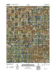 Bentley Illinois Historical topographic map, 1:24000 scale, 7.5 X 7.5 Minute, Year 2012