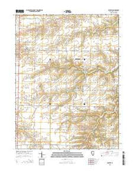 Bentley Illinois Current topographic map, 1:24000 scale, 7.5 X 7.5 Minute, Year 2015