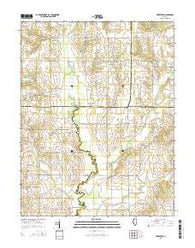 Berryville Illinois Current topographic map, 1:24000 scale, 7.5 X 7.5 Minute, Year 2015