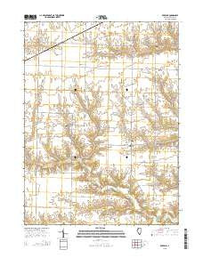 Berwick Illinois Current topographic map, 1:24000 scale, 7.5 X 7.5 Minute, Year 2015