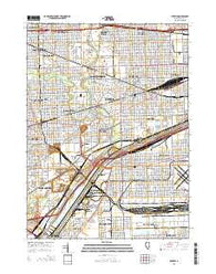 Berwyn Illinois Current topographic map, 1:24000 scale, 7.5 X 7.5 Minute, Year 2015