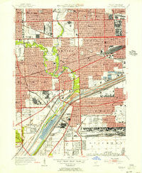 Berwyn Illinois Historical topographic map, 1:24000 scale, 7.5 X 7.5 Minute, Year 1953