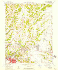 Bethalto Illinois Historical topographic map, 1:24000 scale, 7.5 X 7.5 Minute, Year 1954