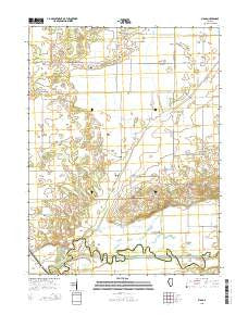 Biggs Illinois Current topographic map, 1:24000 scale, 7.5 X 7.5 Minute, Year 2015