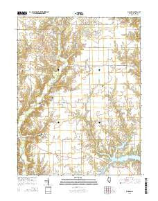 Bingham Illinois Current topographic map, 1:24000 scale, 7.5 X 7.5 Minute, Year 2015