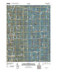Bismarck Illinois Historical topographic map, 1:24000 scale, 7.5 X 7.5 Minute, Year 2010