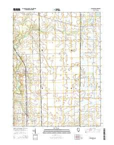 Bismarck Illinois Current topographic map, 1:24000 scale, 7.5 X 7.5 Minute, Year 2015