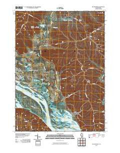 Blackhawk Illinois Historical topographic map, 1:24000 scale, 7.5 X 7.5 Minute, Year 2010